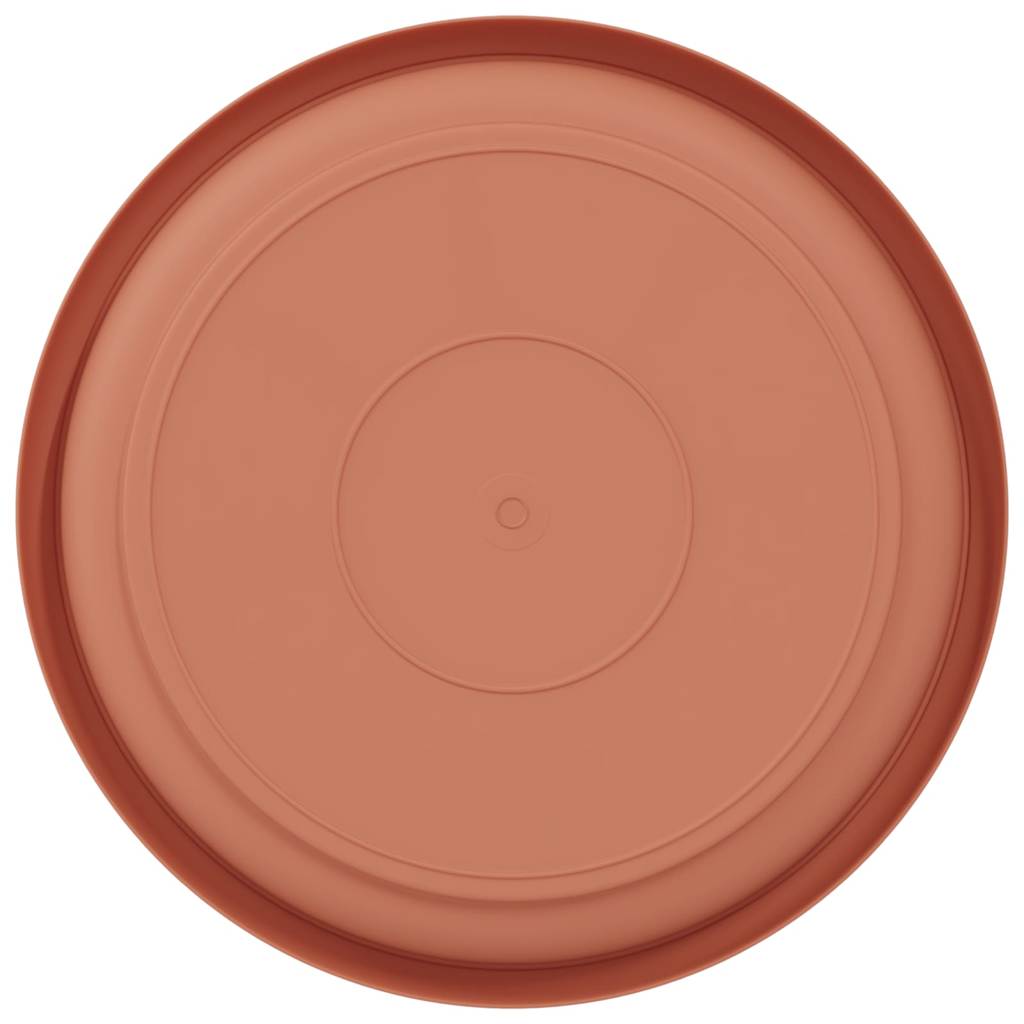 Vassoio Rotondo per Fiori 6 pcs Rosso Mattone Ø 14 x 2 cm | homemem39