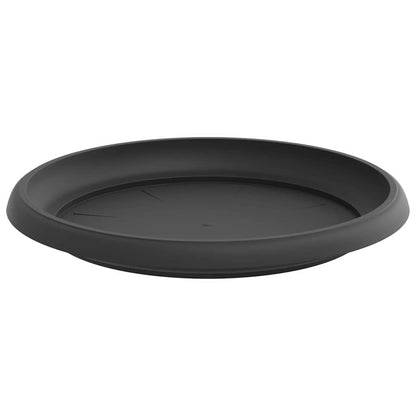 Vassoio Rotondo per Fiori 6 pcs Nero Ø 14 x 2 cm Plastica | homemem39