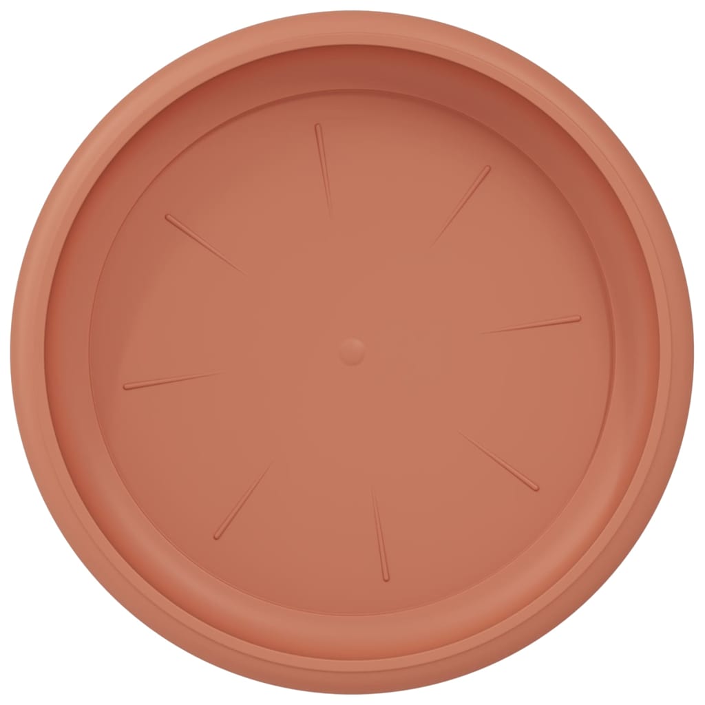 Vassoio Rotondo per Fiori 24 pcs Rosso Mattone Ø 14 x 2 cm