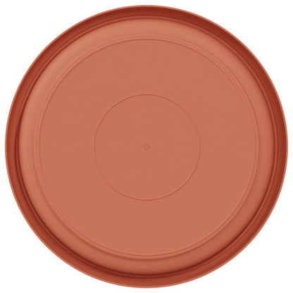 Vassoio Rotondo per Fiori 24 pcs Rosso Mattone Ø 23,5 x 2,5 cm