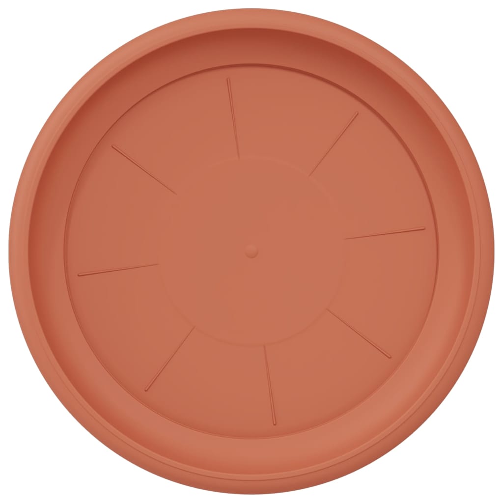 Vassoio Rotondo per Fiori 24 pcs Rosso Mattone Ø 27 x 2,5 cm | homemem39