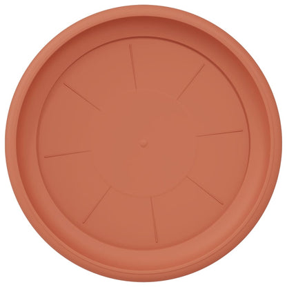 Vassoio Rotondo per Fiori 24 pcs Rosso Mattone Ø 27 x 2,5 cm | homemem39