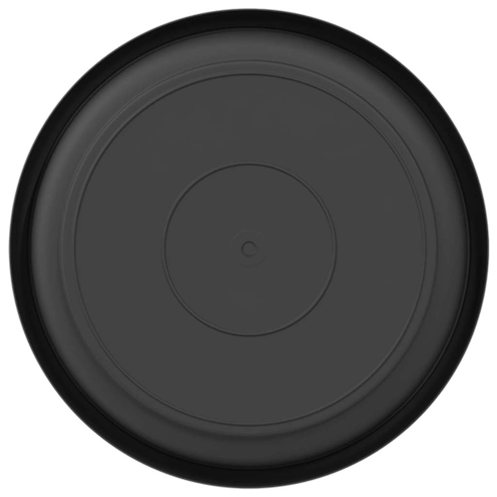 Vassoio Rotondo per Fiori 24 pcs Nero Ø 17,5 x 2 cm Plastica
