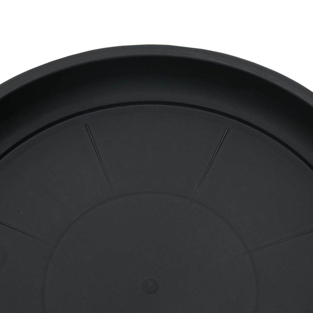 Vassoio Rotondo per Fiori 24 pcs Nero Ø 27 x 2,5 cm Plastica | homemem39