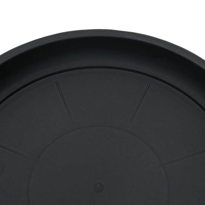 Vassoio Rotondo per Fiori 24 pcs Nero Ø 27 x 2,5 cm Plastica | homemem39