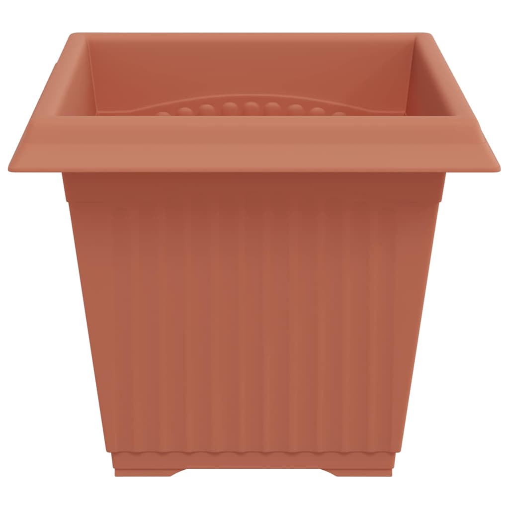 Vaso quadrato per fiori 6 pcs Rosso Mattone 20 x 20 x 16 cm