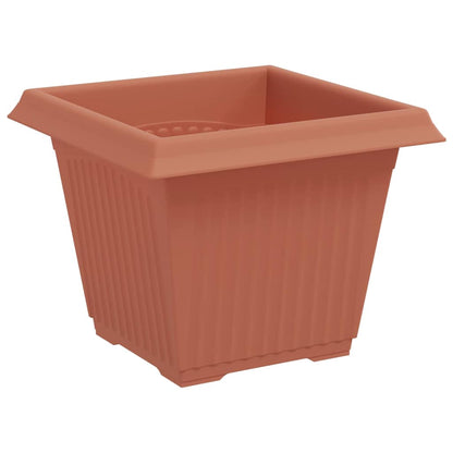 Vaso quadrato per fiori 6 pcs Rosso Mattone 33 x 33 x 26 cm | homemem39