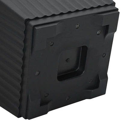 Vaso quadrato per fiori 24 pcs Nero 16 x 16 x 14 cm Plastica | homemem39