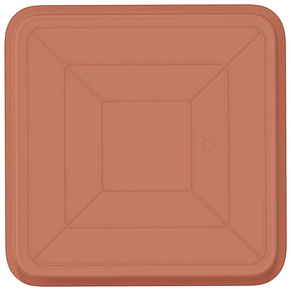 Vassoio Quadrato per Fiori 6 pcs Rosso Mattone 36 x 36 x 2.5 cm | homemem39