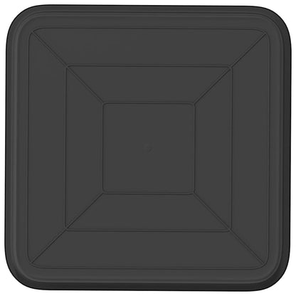 Vassoio Quadrato per Fiori 6 pcs Nero 32 x 32 x 2,5 cm Plastica | homemem39