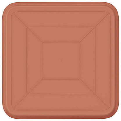 Vassoio Quadrato per Fiori 24 pcs Rosso Mattone 15 x 15 x 2 cm | homemem39