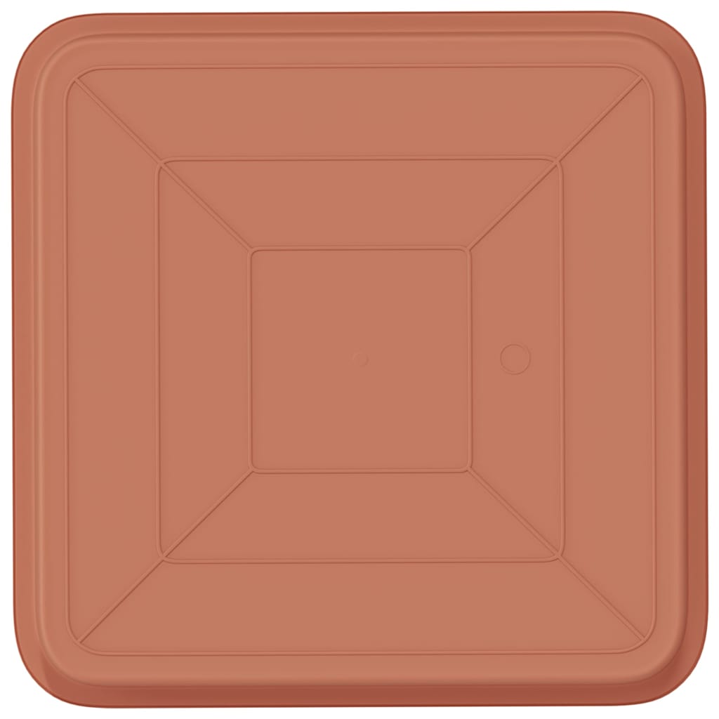 Vassoio Quadrato per Fiori 24 pcs Rosso Mattone | homemem39