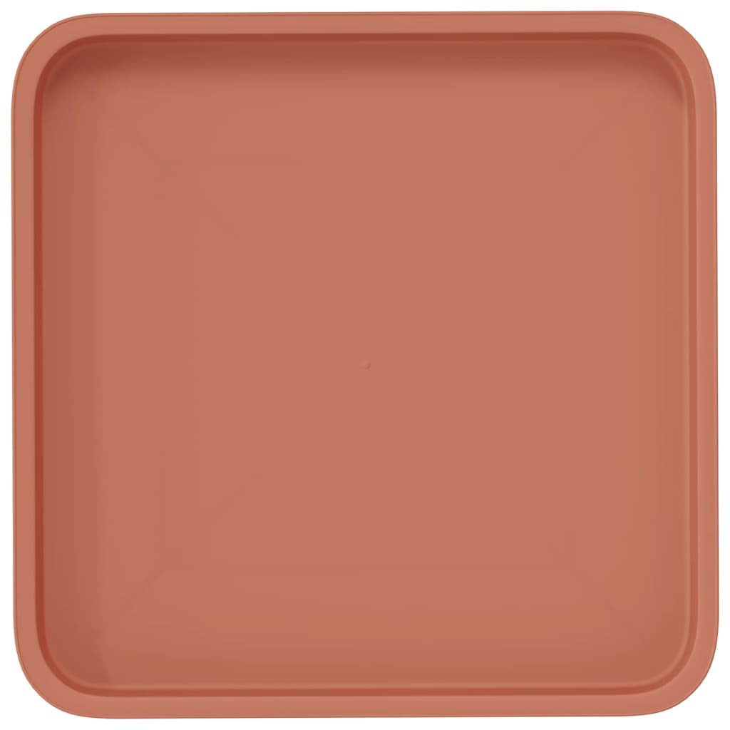 Vassoio Quadrato per Fiori 24 pcs Rosso Mattone | homemem39