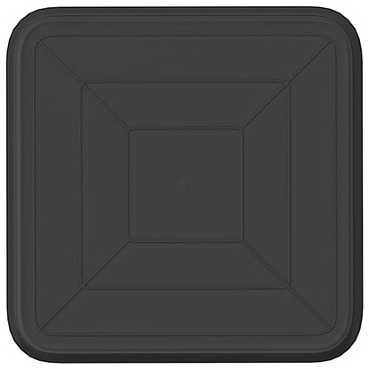 Vassoio Quadrato per Fiori 24 pcs Nero 25,5 x 25,5 x 2,5 cm | homemem39