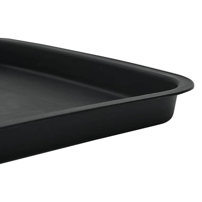 Vassoio Quadrato per Fiori 24 pcs Nero 36 x 36 x 2.5 cm | homemem39