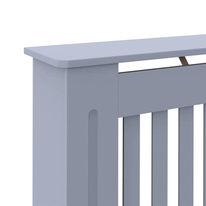 Copertura per radiatori 2 pcs Grigio 112 x 19 x 81,5cm