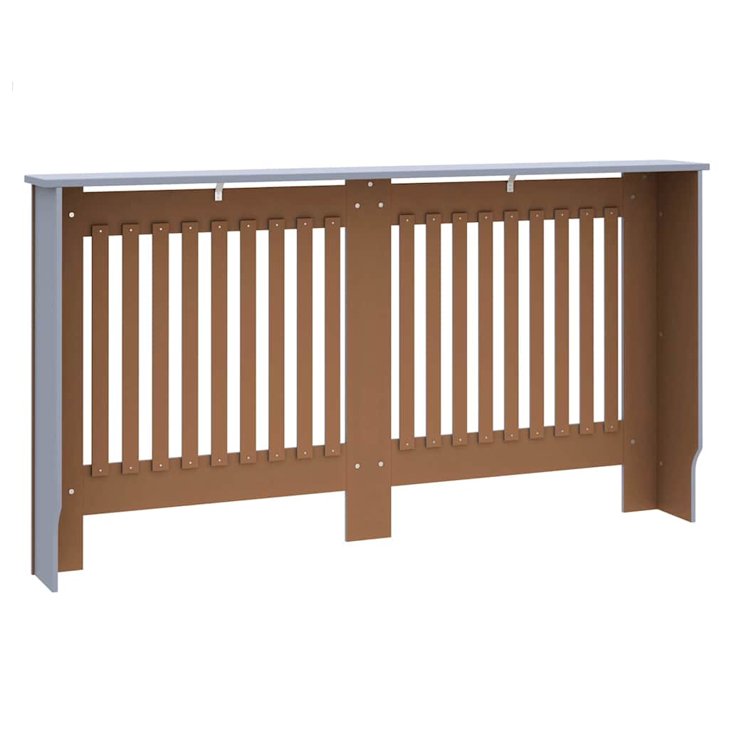 Copertura per radiatori 2 pcs Grigio 152 x 19 x 81,5cm