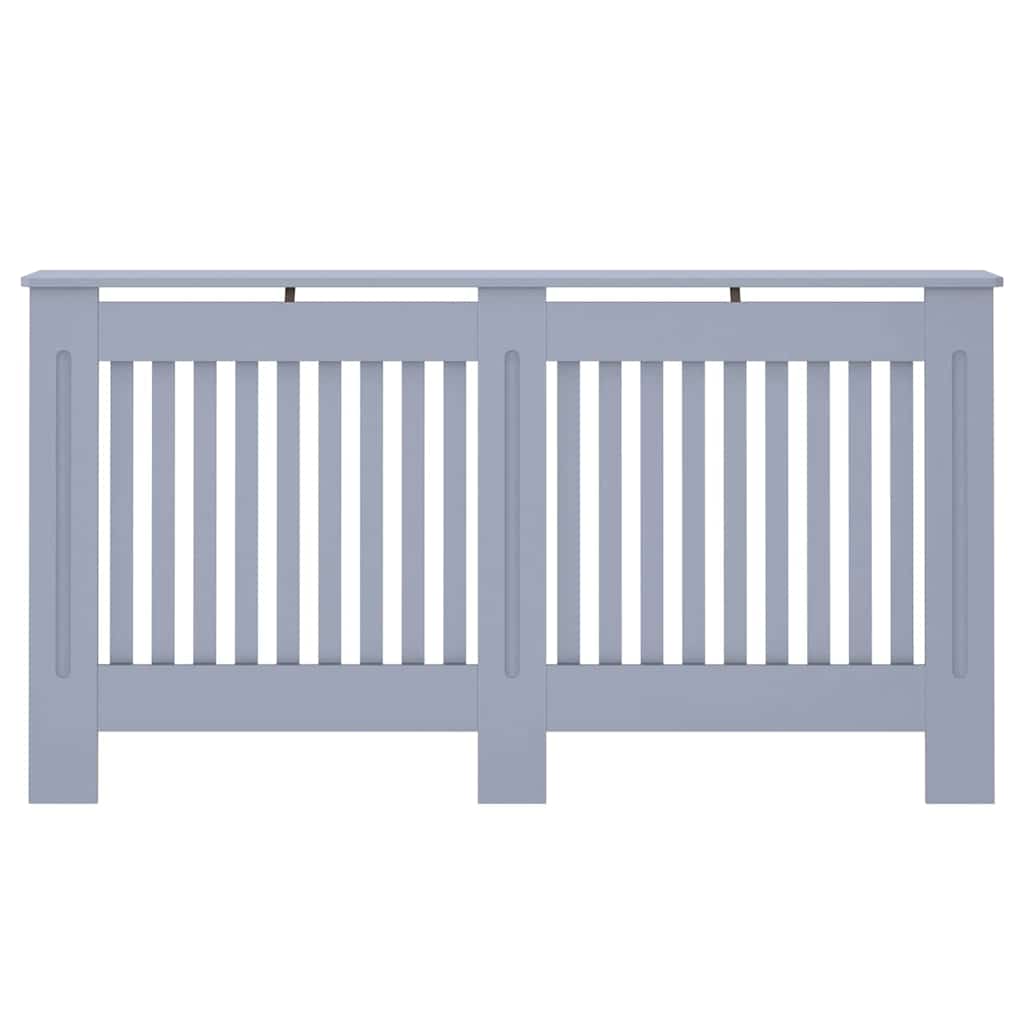 Copertura per radiatori 2 pcs Grigio 152 x 19 x 81,5cm