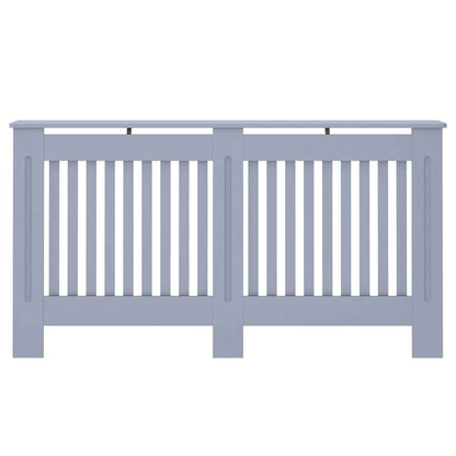 Copertura per radiatori 2 pcs Grigio 152 x 19 x 81,5cm