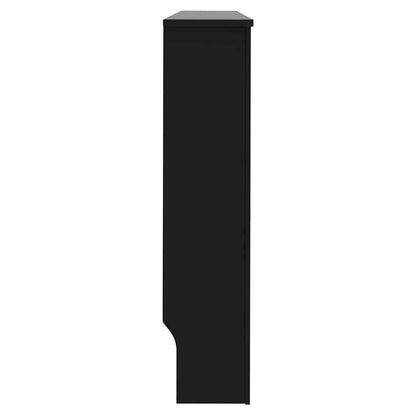 Copertura per radiatori 2 pcs Nero 152 x 19 x 81,5cm