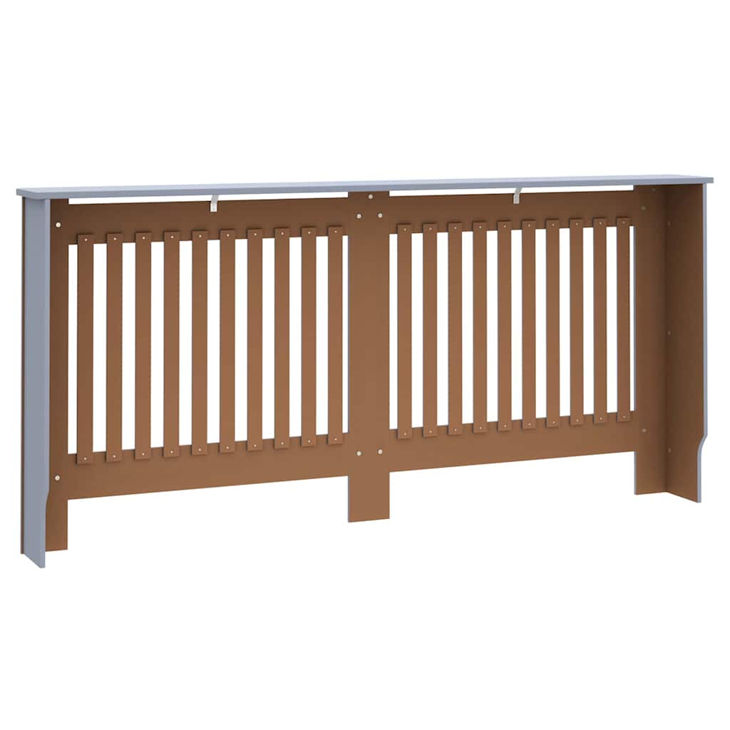 Copertura per radiatori 2 pcs Grigio 172 x 19 x 81,5cm