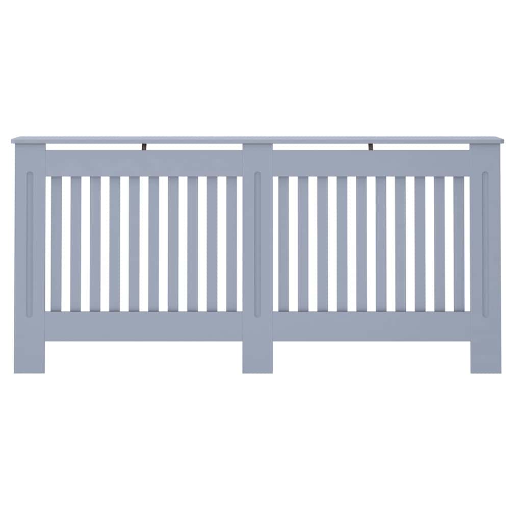 Copertura per radiatori 2 pcs Grigio 172 x 19 x 81,5cm