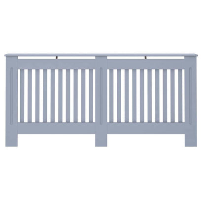 Copertura per radiatori 2 pcs Grigio 172 x 19 x 81,5cm