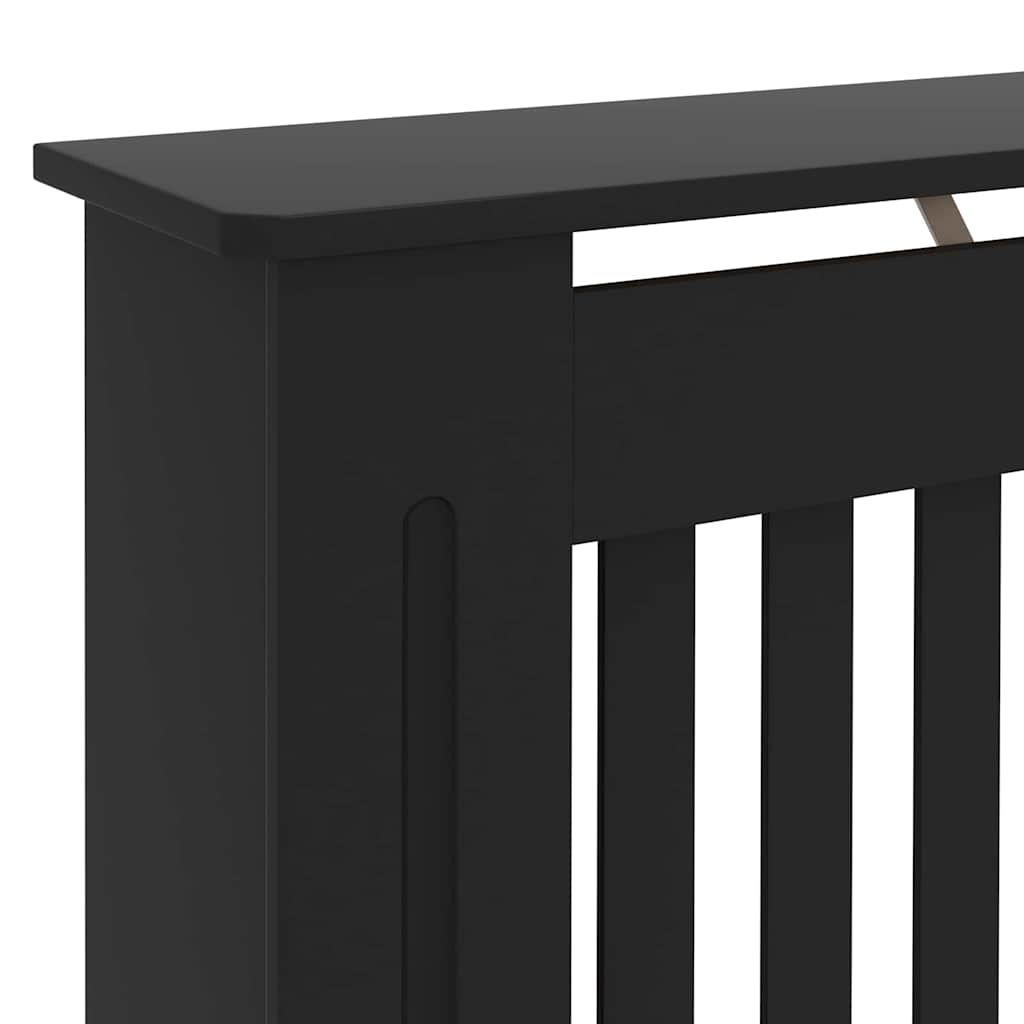 Copertura per radiatori 2 pcs Nero 172 x 19 x 81,5cm