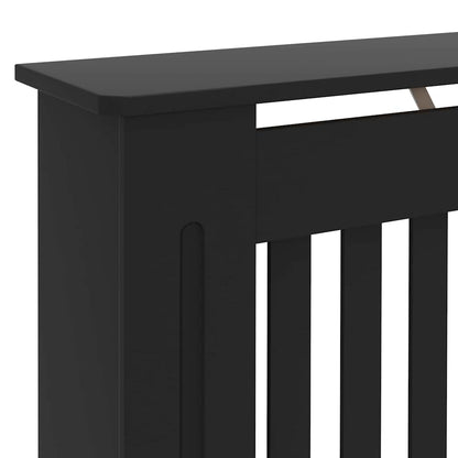 Copertura per radiatori 2 pcs Nero 172 x 19 x 81,5cm