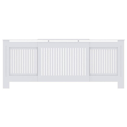 Copertura per radiatori 2 pcs Bianco 205 x 20,5 x 81,5cm