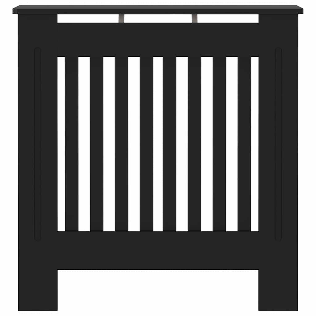 Copertura per radiatori Nero 78 x 19 x 81,5cm Legno multistrato