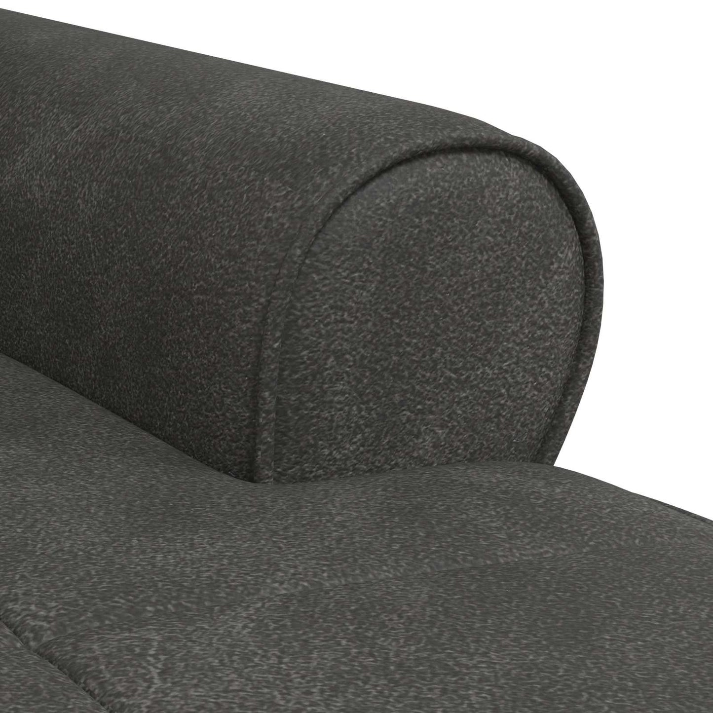 Chaise Lounge con cuscino Nero 91 x 157 x 91 cm PU Antico