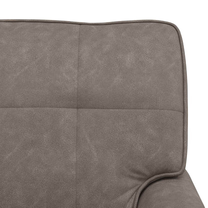 Chaise Lounge con cuscino Grigio 91 x 157 x 91 cm PU Antico