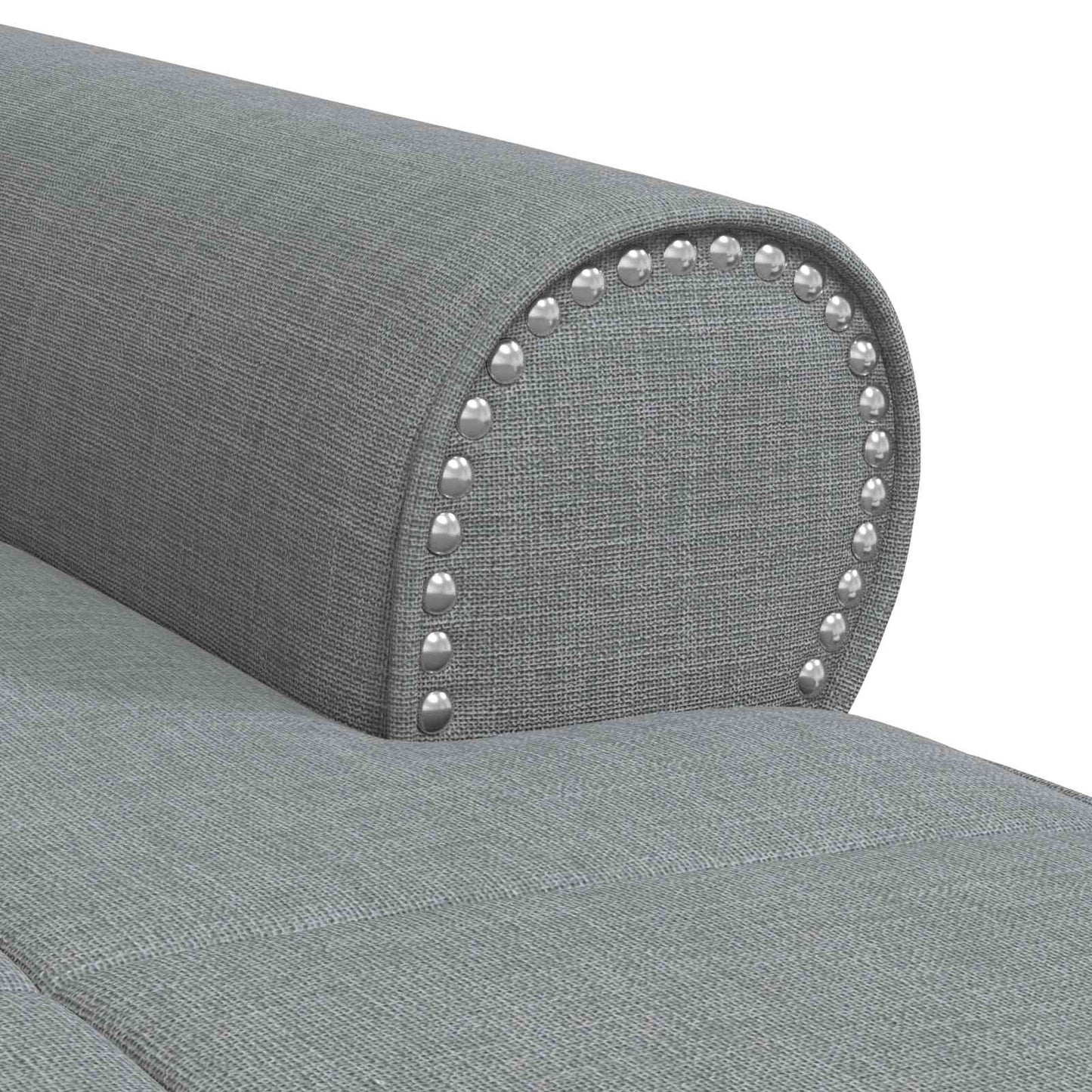 Chaise Lounge Grigio chiaro 91 x 157 x 91 cm Tessuto