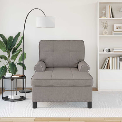 Chaise Lounge con cuscino Talpa 91 x 157 x 91 cm Tessuto