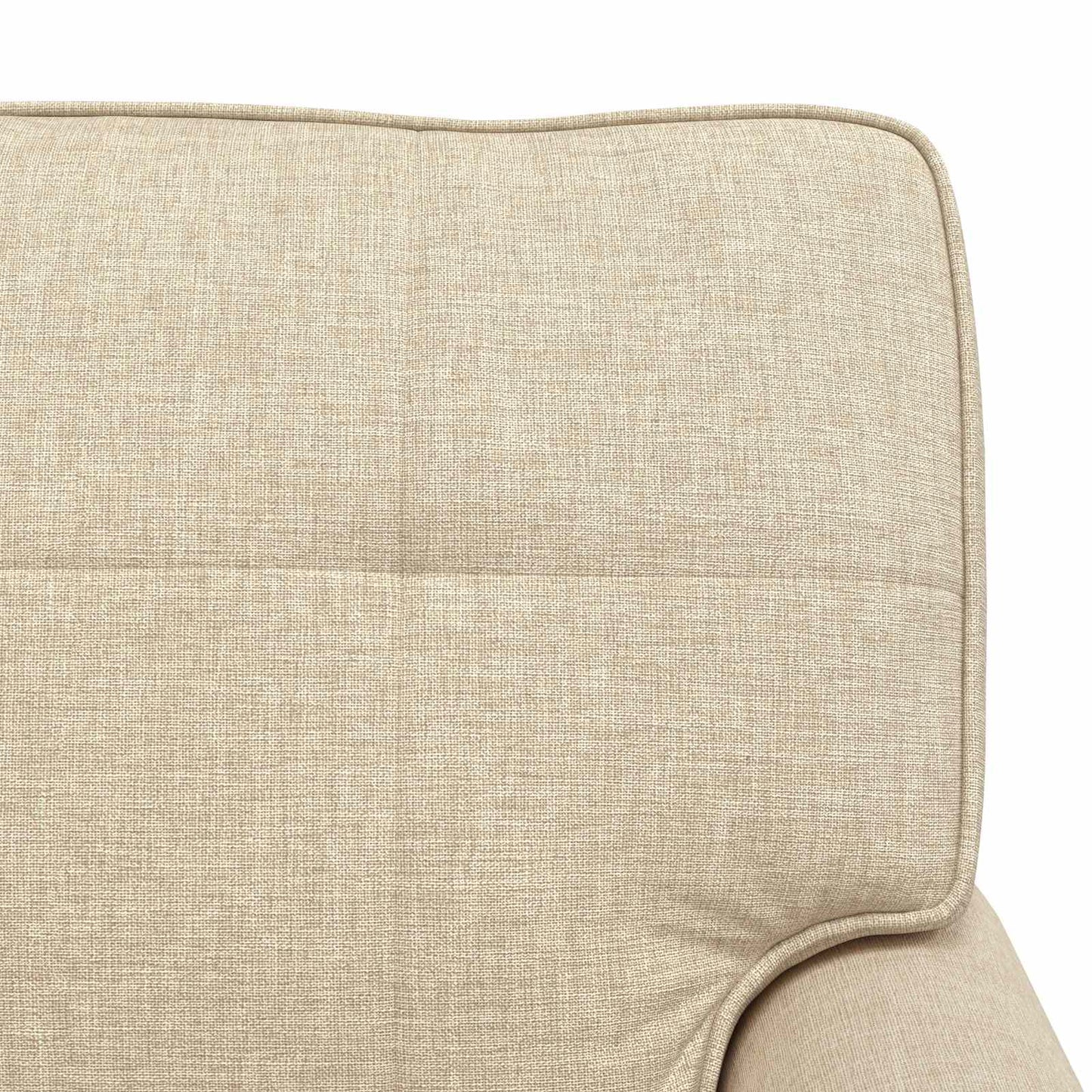 Chaise Lounge con cuscino Crema 91 x 157 x 91 cm Tessuto