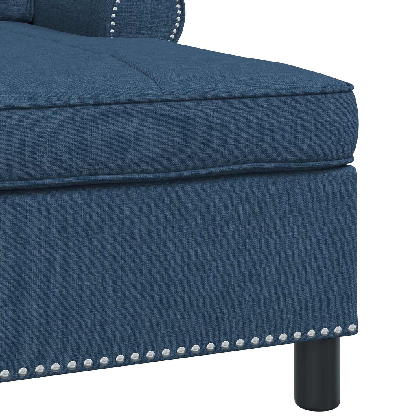 Chaise Lounge con cuscino Blu 91 x 157 x 91 cm Tessuto