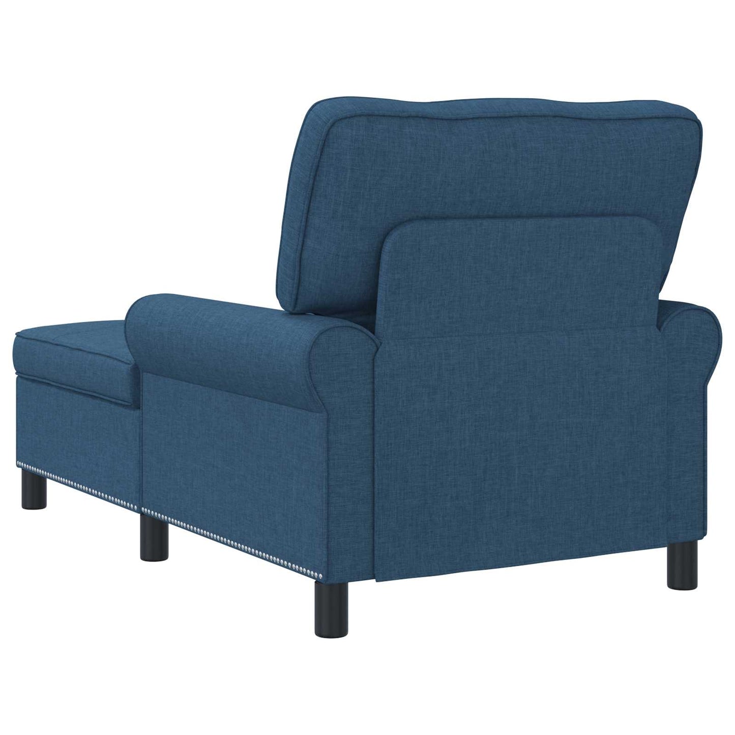 Chaise Lounge con cuscino Blu 91 x 157 x 91 cm Tessuto