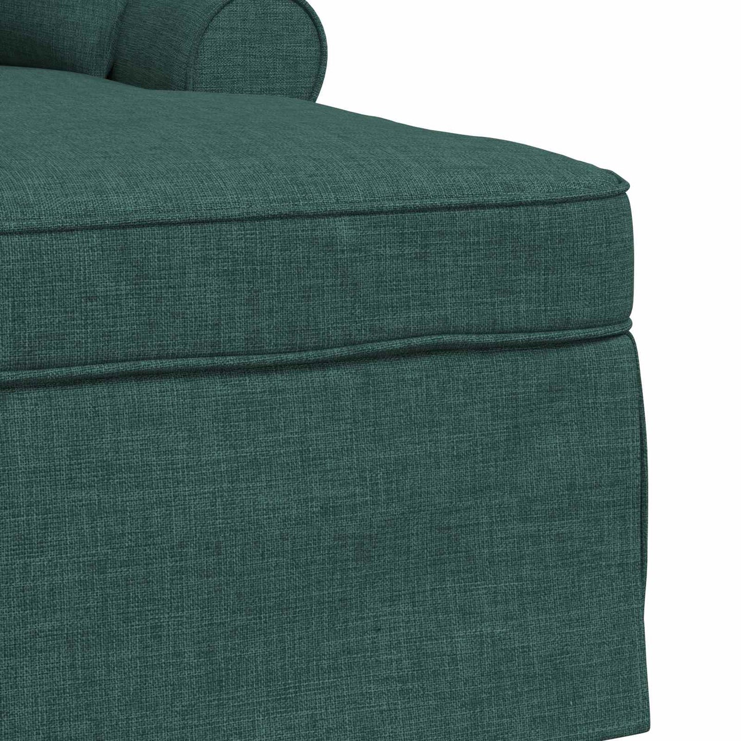 Chaise Longe con Gonna Verde Scuro 91 x 157 x 91 cm Tessuto