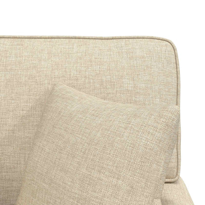 Chaise Longe con Gonna Crema 91 x 157 x 91 cm Tessuto