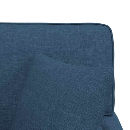 Chaise Longe con Gonna con cuscino Blu 91 x 157 x 91 cm Tessuto