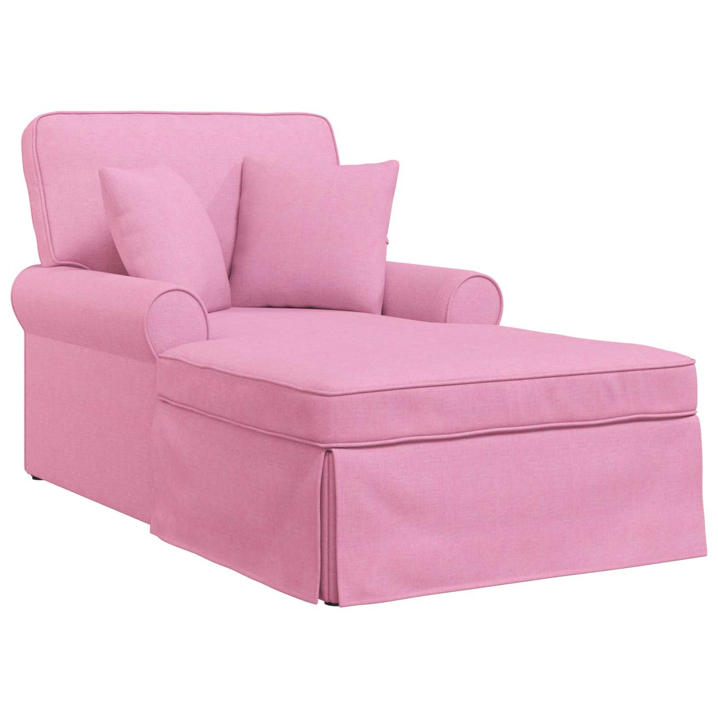 Chaise Longe con Gonna Rosa 91 x 157 x 91 cm Tessuto
