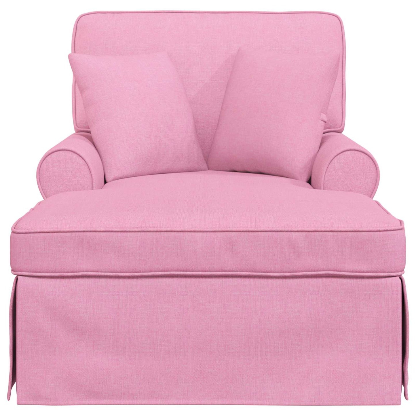 Chaise Longe con Gonna Rosa 91 x 157 x 91 cm Tessuto