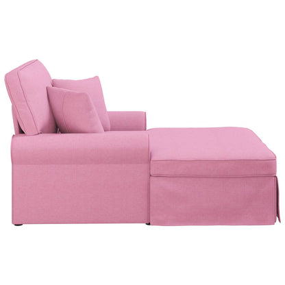Chaise Longe con Gonna Rosa 91 x 157 x 91 cm Tessuto