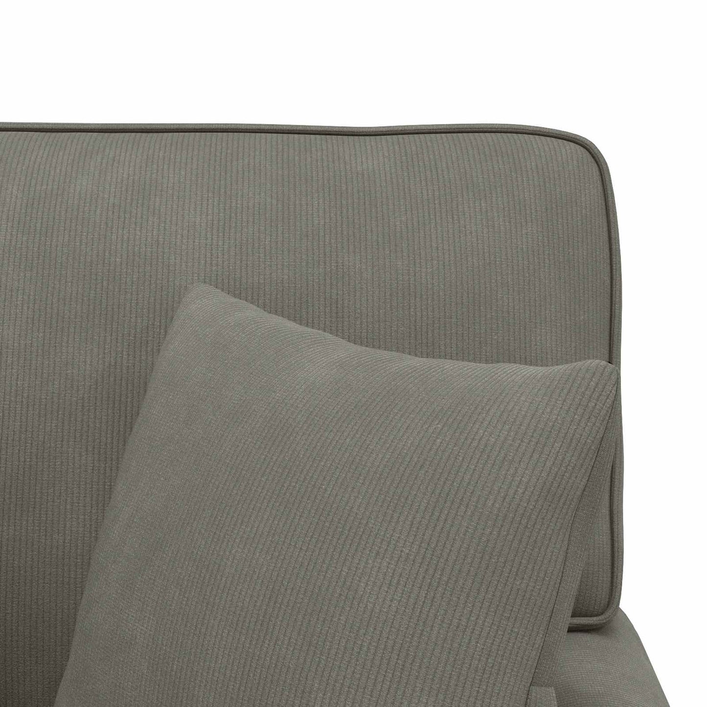 Chaise Longe con Gonna 3 pcs Grigio chiaro Tessuto in Cords