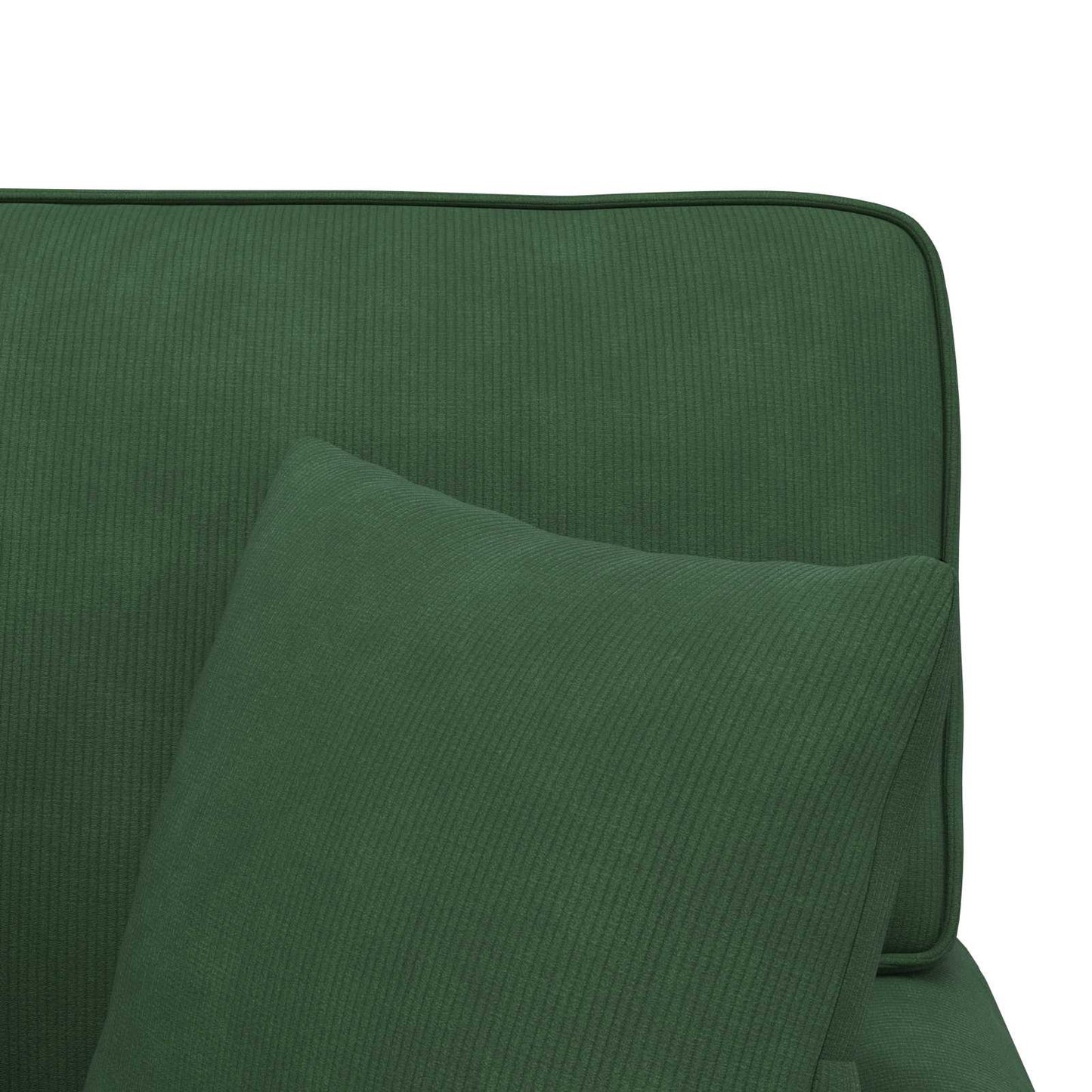 Chaise Longe con Gonna 3 pcs Verde Giungla Tessuto in Cords