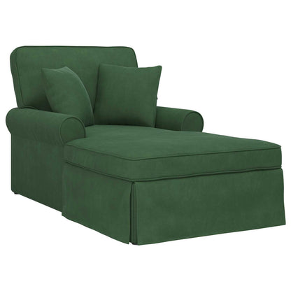 Chaise Longe con Gonna Verde Giungla 91 x 157 x 91 cm