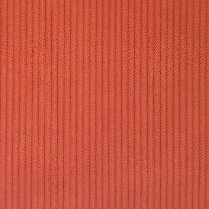 Chaise Longe con Gonna 3 pcs Rosso Arancio Tessuto in Cords
