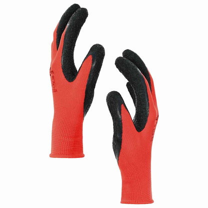 Guanti da Lavoro 12 pcs Rosso e Nero 7 / S | homemem39