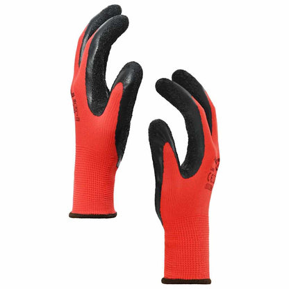 Guanti da Lavoro 24 pcs Rosso e Nero 8 / m | homemem39